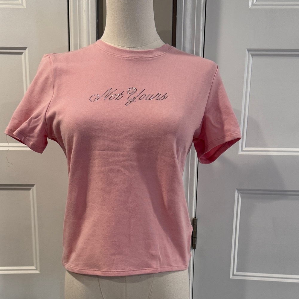 PINK Victoria's Secret Light Pink Slogan Tee
